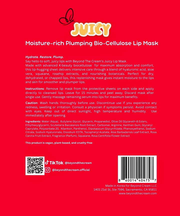 JUICY Bio-cellulose Plumping Lip Mask