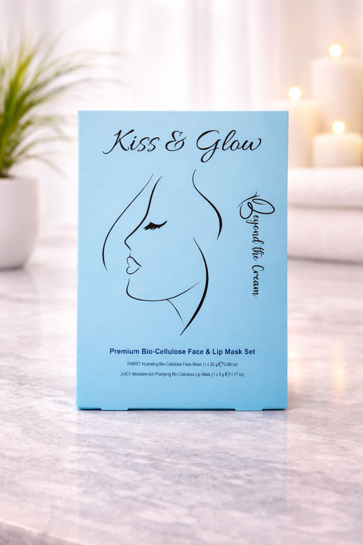 Kiss & Glow Premium Bio-Cellulose Face & Lip Mask Set