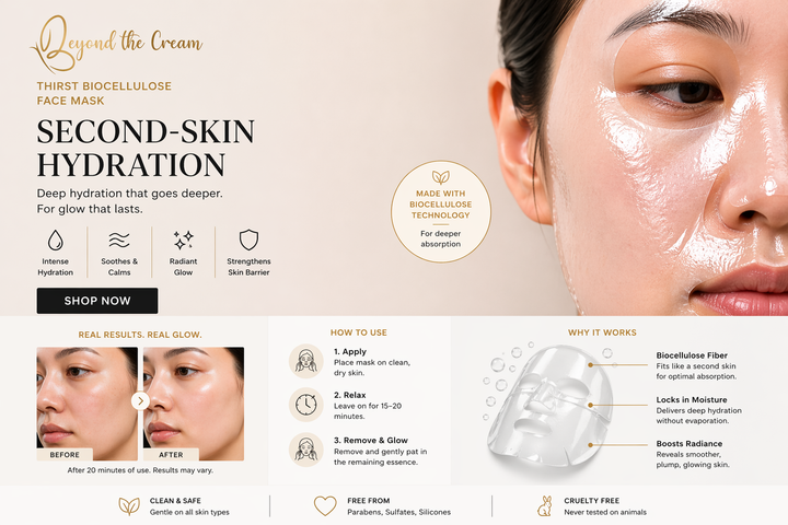 Thirst Hydrating Bio-Cellulose Face Mask